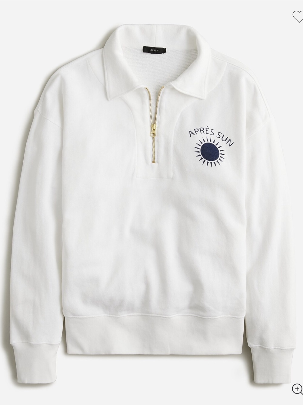 J. Crew Apres Sun Graphic half-zip sweatshirt
